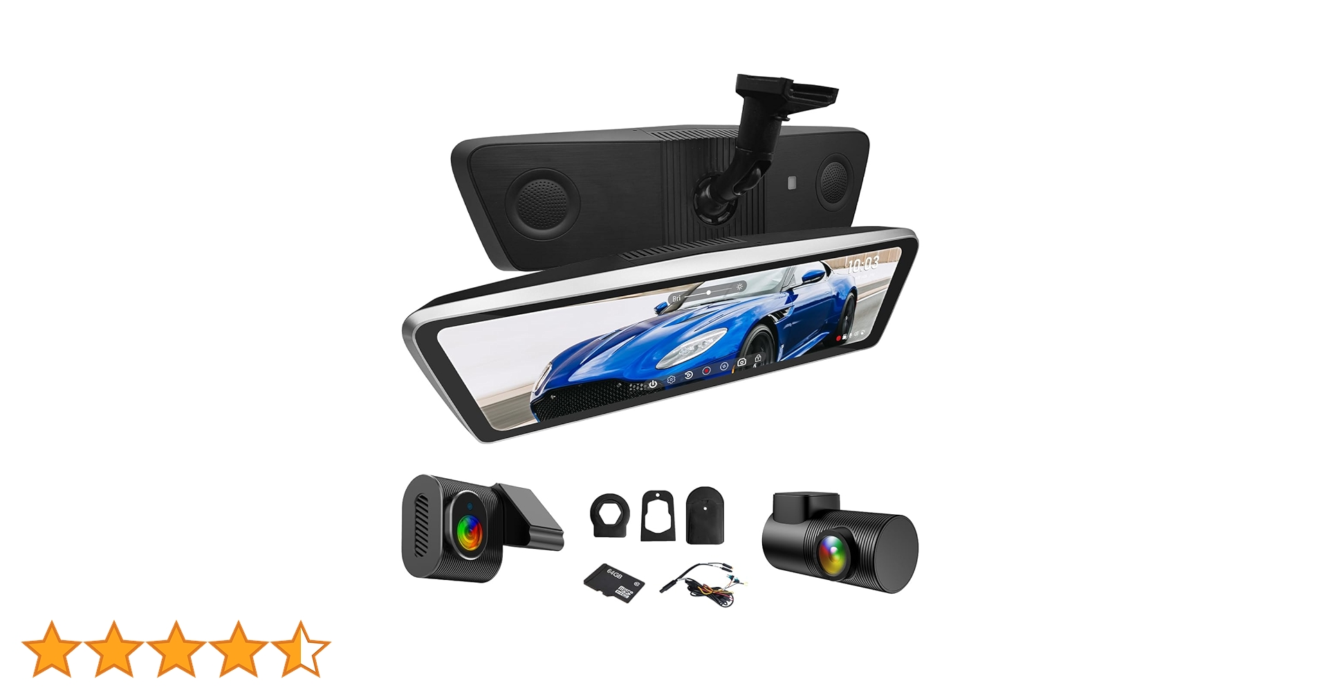 NikoMaku ドライブレコーダー ミラー型 AS-X II 10インチ 口コミ評判】ニコマク(NikoMaku) ドライブレコーダー ミラー型AS
